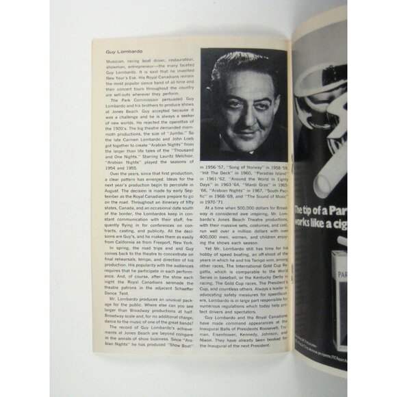 1972 Playgram The King And I Jones Beach Program Constance Towers John Cullum - Picture 4 of 6